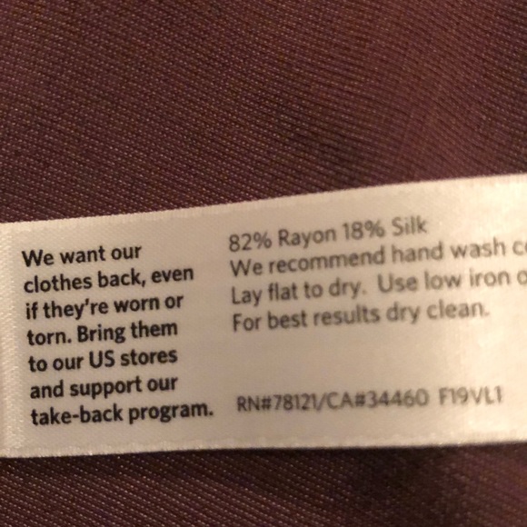 ❌SOLD❌NWT EILEEN FISHER Cassis Silk Velvet Shirt Dress Size L - Picture 14 of 16